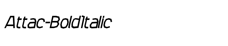 Attac-BoldItalic