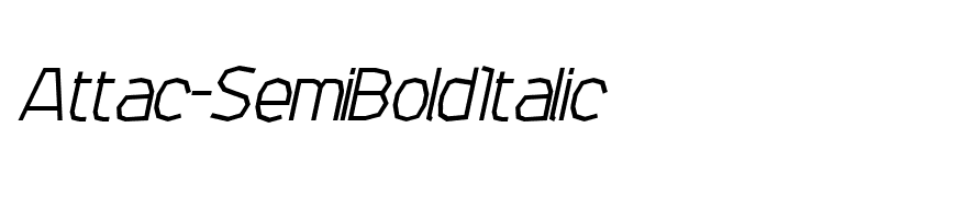 Attac-SemiBoldItalic