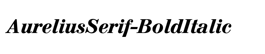 AureliusSerif-BoldItalic
