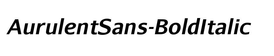 AurulentSans-BoldItalic