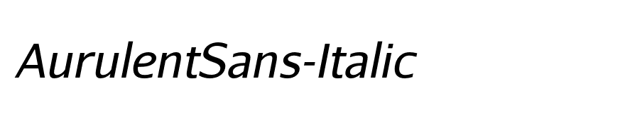 AurulentSans-Italic