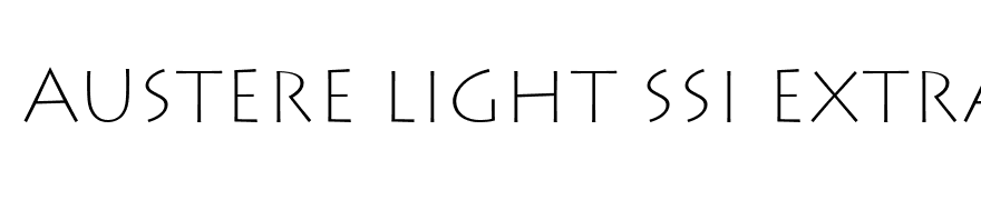 Austere Light SSi Extra Light