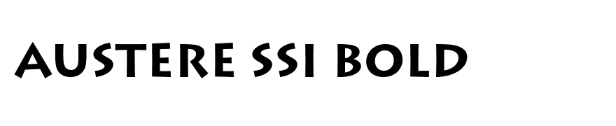 Austere SSi Bold