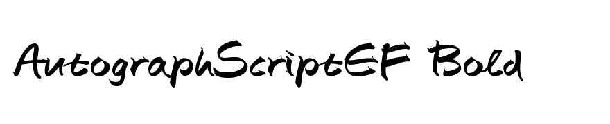 AutographScriptEF Bold
