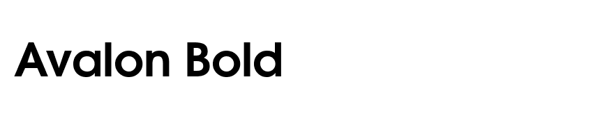 Avalon Bold