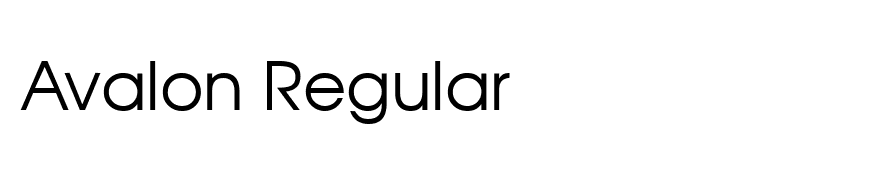 Avalon Regular