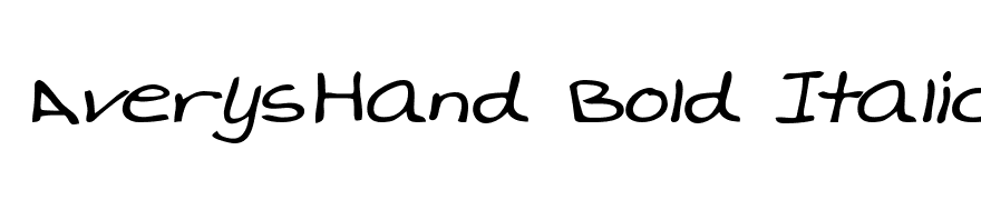 AverysHand Bold Italic