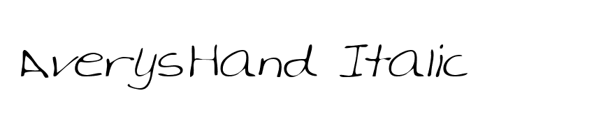 AverysHand Italic