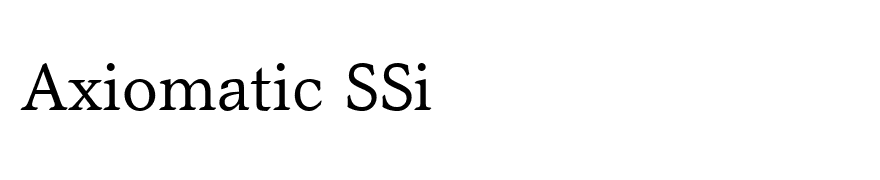 Axiomatic SSi