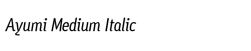 Ayumi Medium Italic
