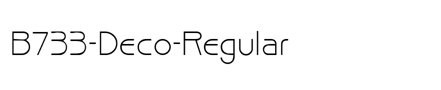 B733-Deco-Regular