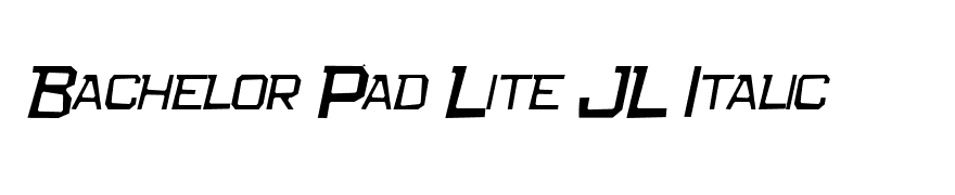 Bachelor Pad Lite JL Italic
