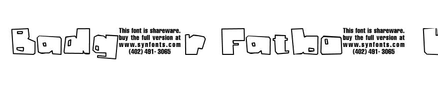 Badger Fatboy UNPAID DEMO