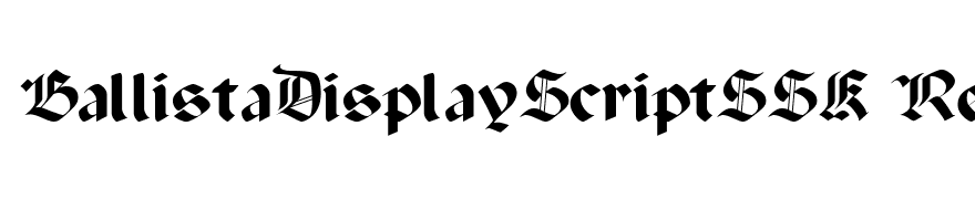 BallistaDisplayScriptSSK Regular