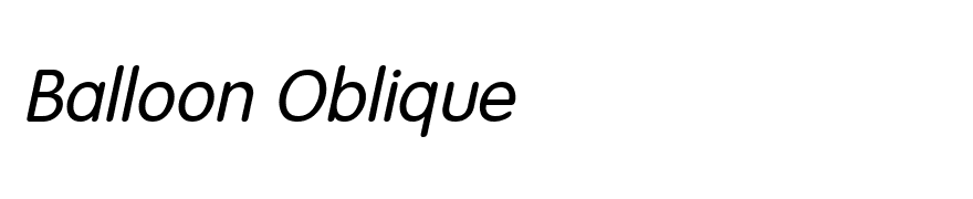 Balloon Oblique