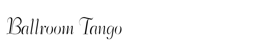 Ballroom Tango