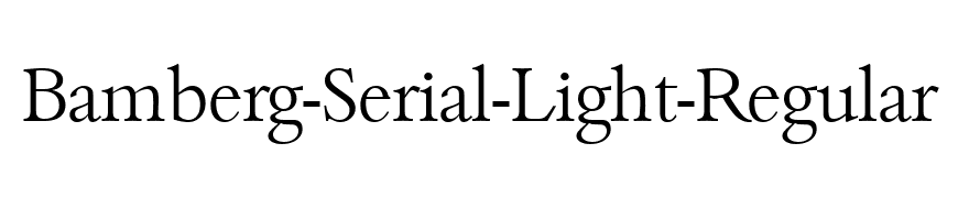 Bamberg-Serial-Light-Regular