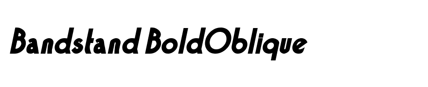 Bandstand BoldOblique