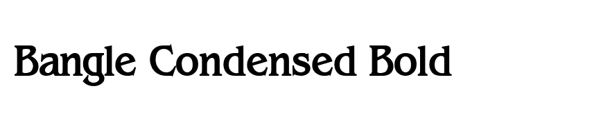 Bangle Condensed Bold