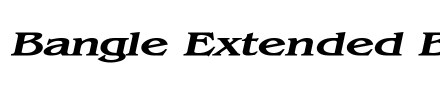 Bangle Extended BoldItalic