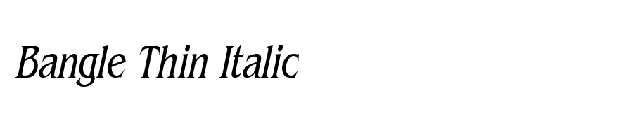 Bangle Thin Italic