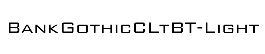 BankGothicCLtBT-Light