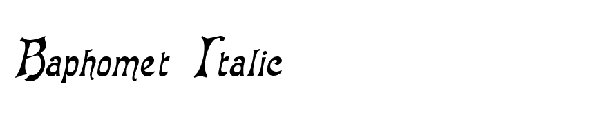 Baphomet Italic