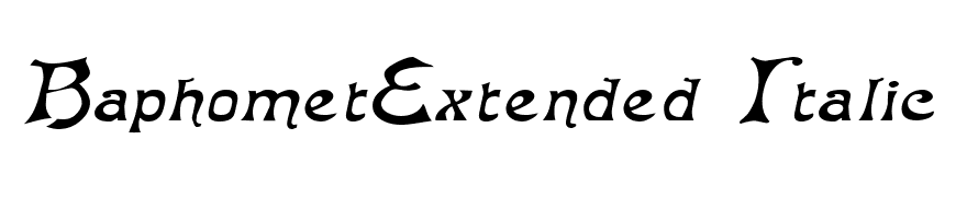 BaphometExtended Italic