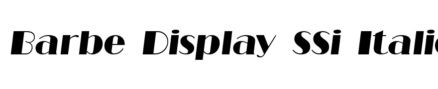 Barbe Display SSi Italic