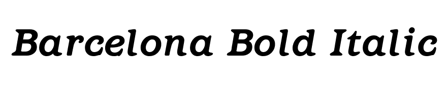 Barcelona Bold Italic
