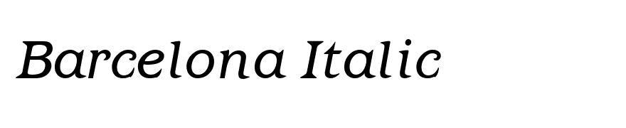 Barcelona Italic