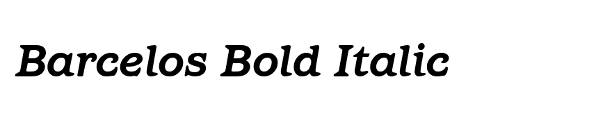Barcelos Bold Italic
