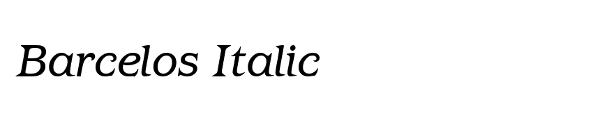 Barcelos Italic
