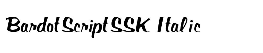 BardotScriptSSK Italic