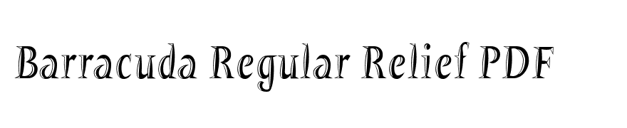Barracuda Regular Relief PDF