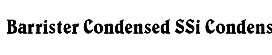 Barrister Condensed SSi Condensed