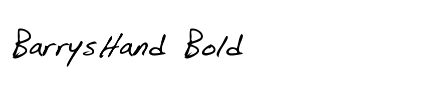 BarrysHand Bold