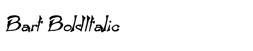 Bart BoldItalic