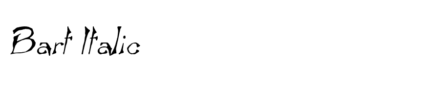 Bart Italic