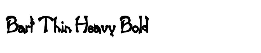 Bart Thin Heavy Bold