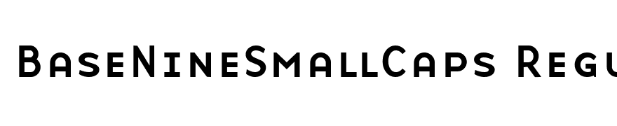 BaseNineSmallCaps Regular