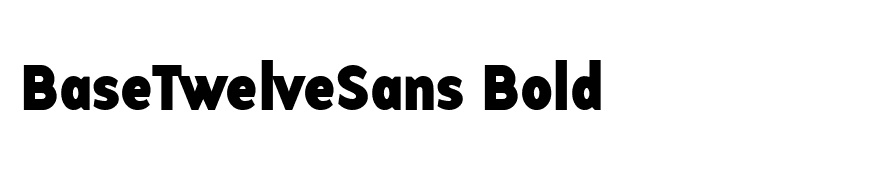 BaseTwelveSans Bold