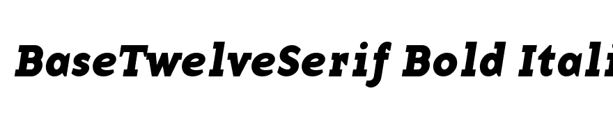 BaseTwelveSerif Bold Italic