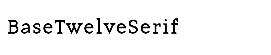 BaseTwelveSerif
