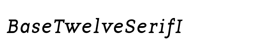 BaseTwelveSerifI
