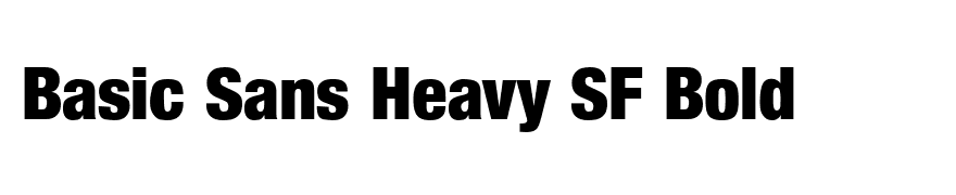 Basic Sans Heavy SF Bold