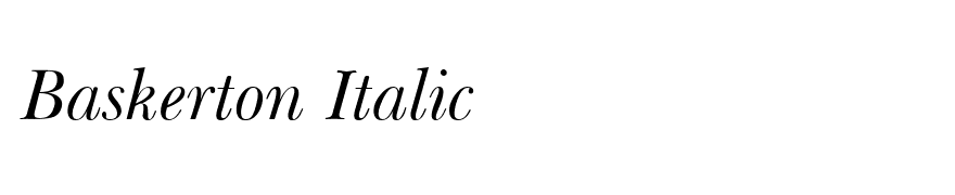 Baskerton Italic