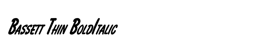Bassett Thin BoldItalic