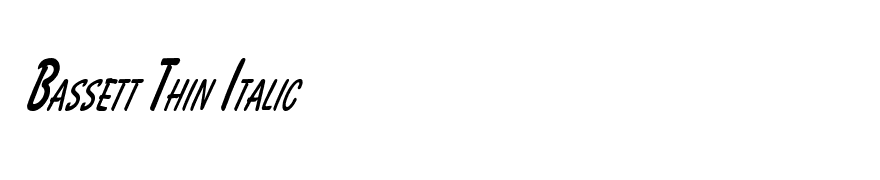 Bassett Thin Italic
