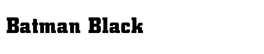 Batman Black